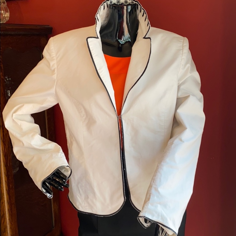 White Grace Elements Embroidered Jacket - image 1